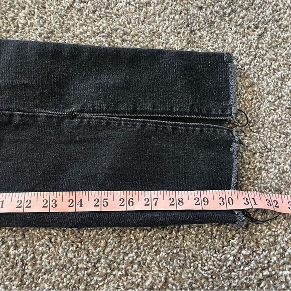 Abercrombie and Fitch The Skinny High Rise 35/20R Black Split Raw Hem **Plus - Picture 15 of 15